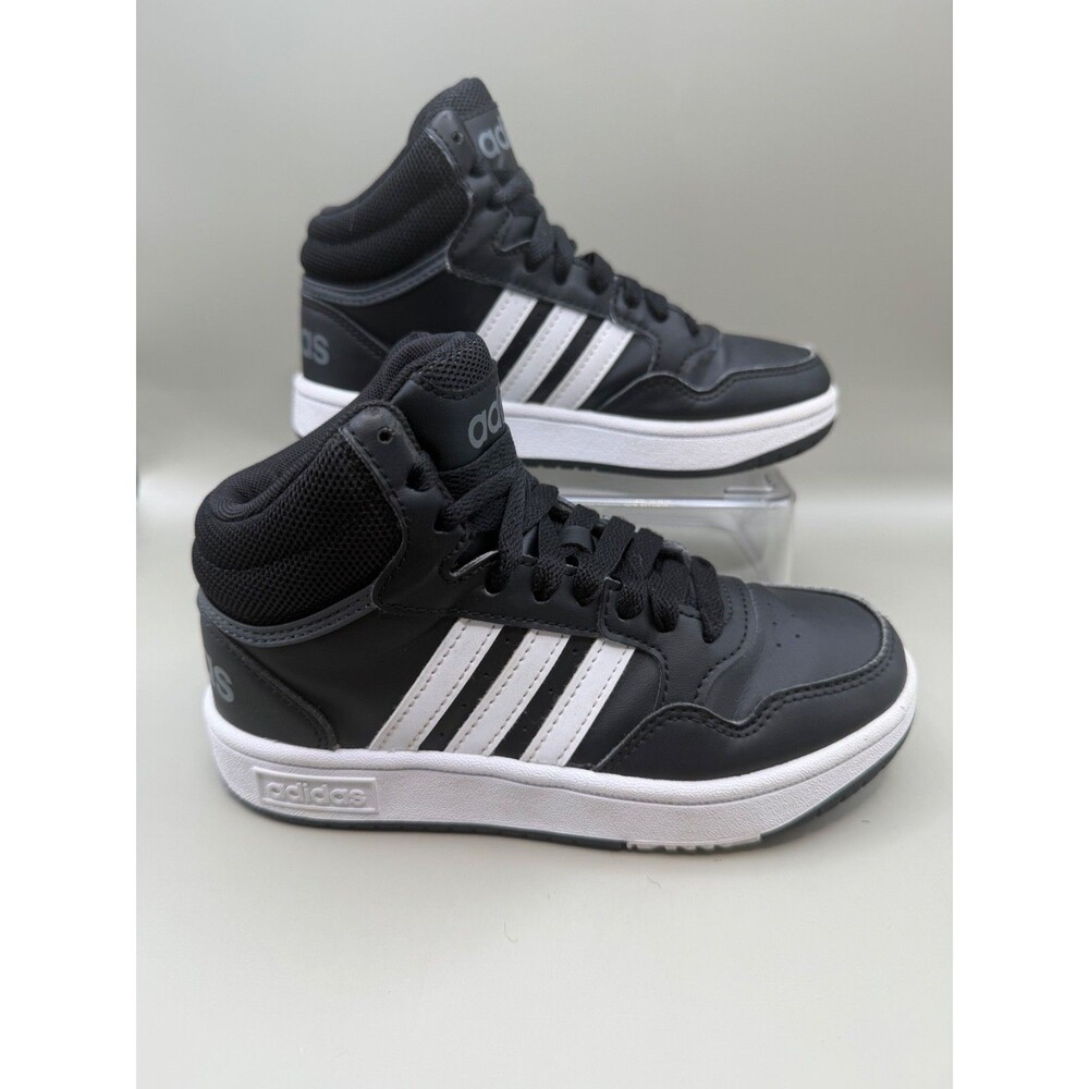 Adidas Hoops Mid Kids Size 13 Black Basketball Sneakers GW0402